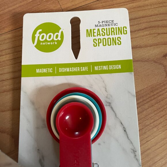 Food Network Measuring Cups and Spoons with Magnetic Nesting Features. NWT. - Picture 3 of 7
